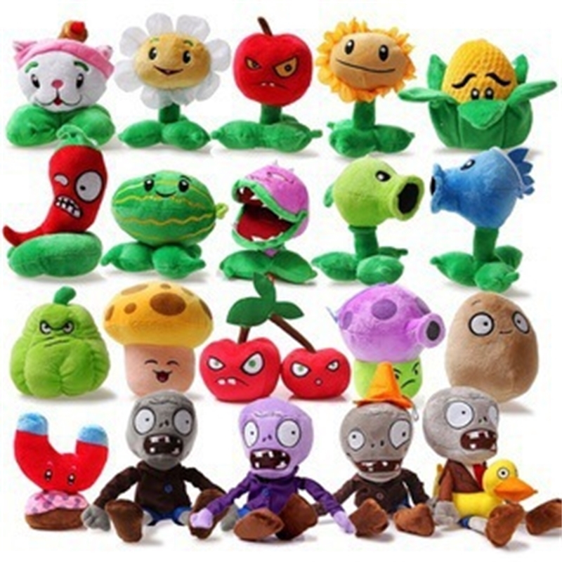 

20pcs/set Plants Vs Zombies Stuffed Plush Fashion Games Pvz Soft Toys Doll for Kids Gifts Party Toy