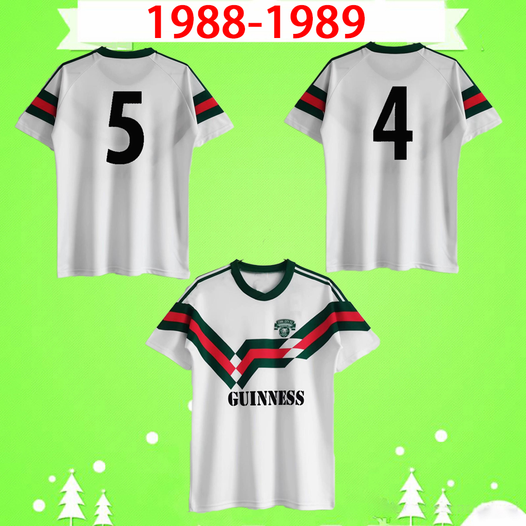 

1988 1989 CORK CITY Retro Soccer Jerseys 88 89 Vintage Football Shirts Classic Maillot de foot home white Camisetas de Futbol S-2XL