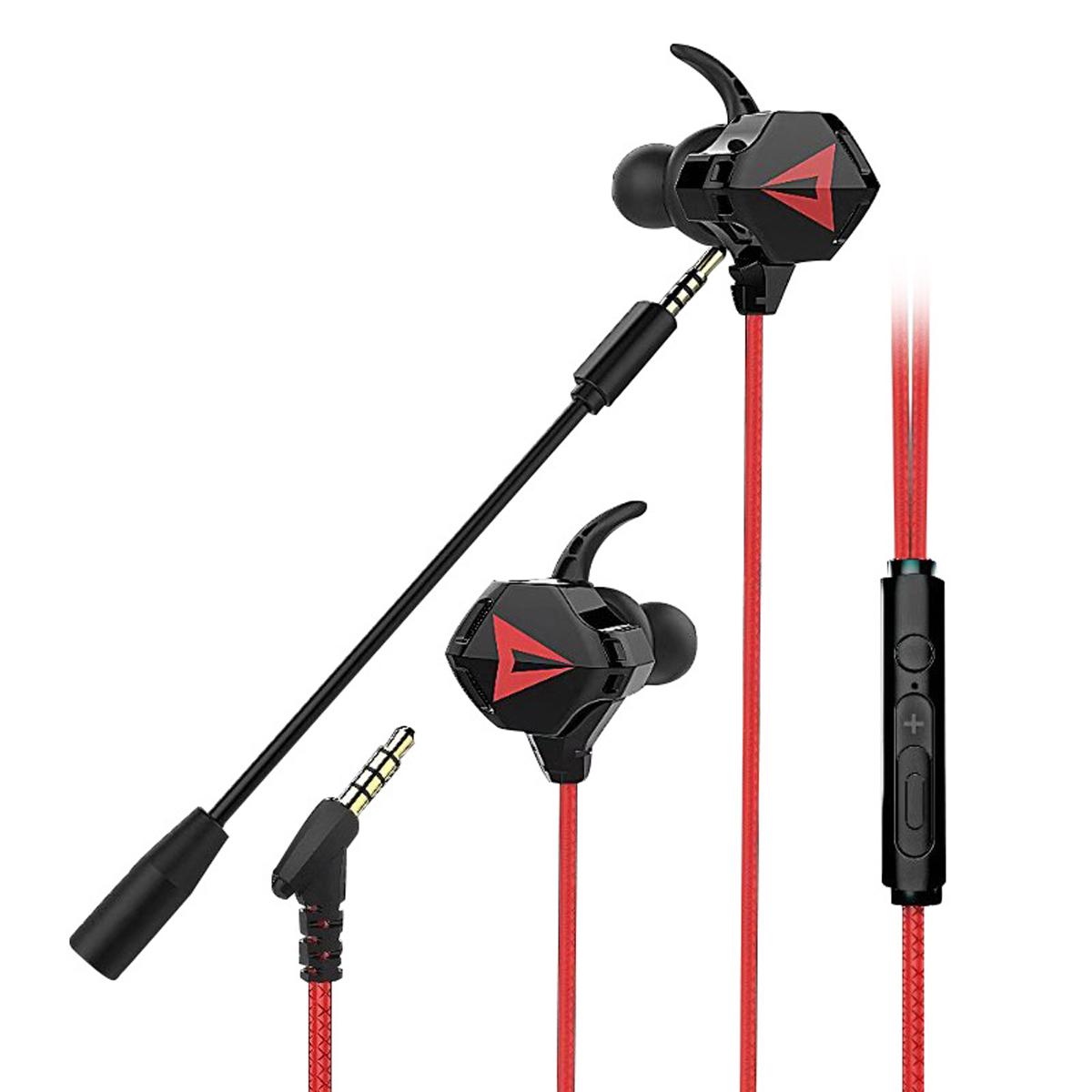 

In-Ear Gaming Earphones - 3.5mm Wired Earbuds With Microphone Super Bass for Mobile Phone Ipod PC Headset Earbud