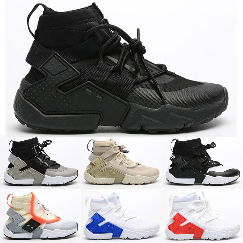 

Huarache E.D.G.E TXT QS Running Shoes Women EDGE AS Triple Black White Sports Sneakers HUARACHES Gripp Acronym High Shoe, As photo 5