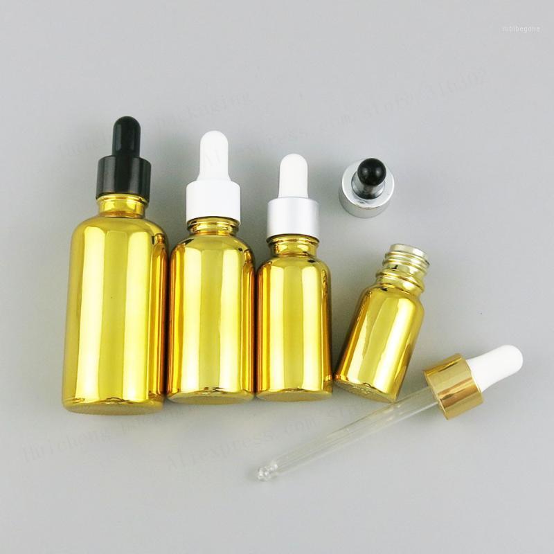 

Storage Bottles & Jars 200 X 30ml Gold Glass Essential Oil Bottle With Aluminium Dropper 1oz 5ml 10ml 20ml 50ml 100ml Containe