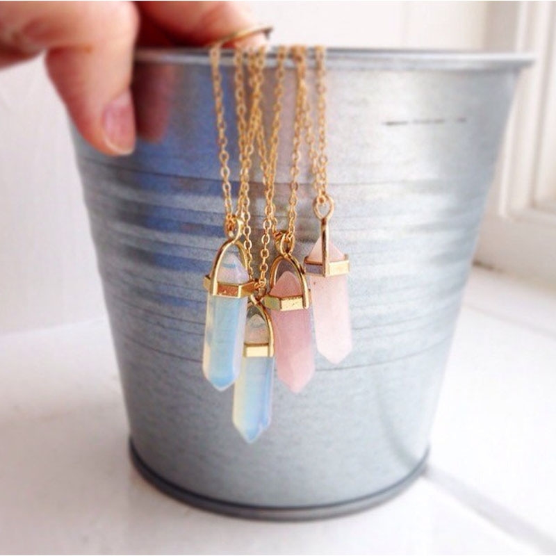 

Crystal Pendant Necklace Bullet Shaped Gold & Silver Plated Chain Necklaces Women Girl Fashion Fine Jewelry Xmas Gift T024 222 Q2