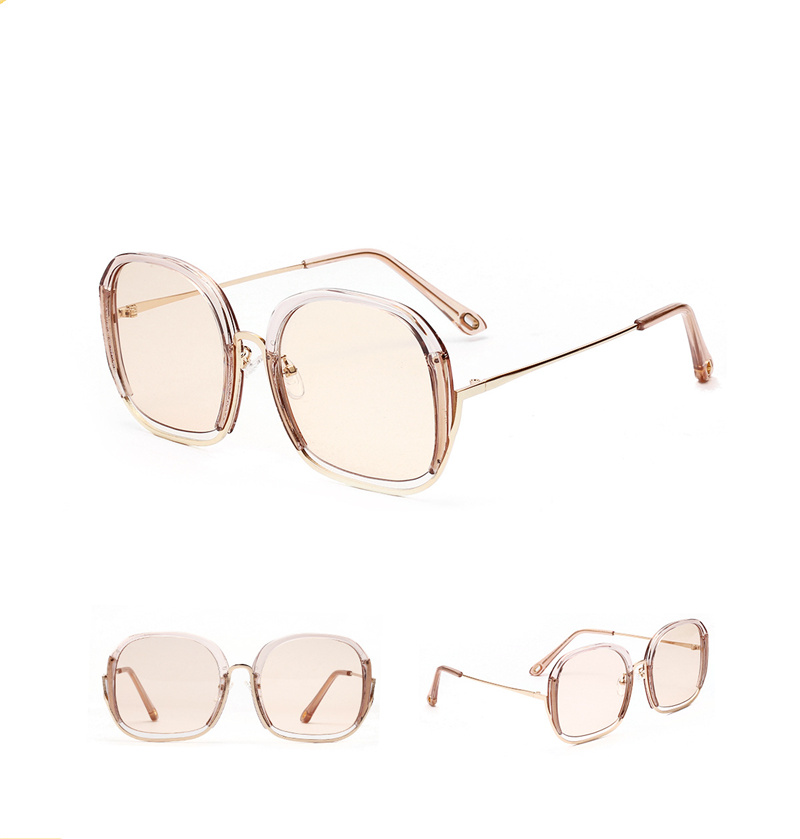 

Half frame, sunglasses, color, fashion, marine lenses, sunglasses,Charm, elegance, White;black