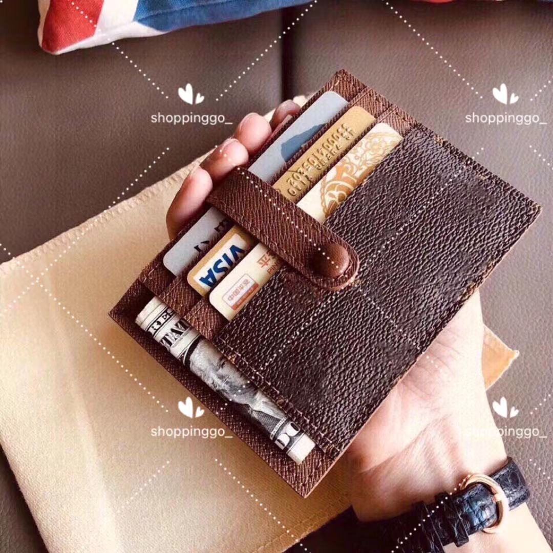 

Designer Luxury Fashion Woman Zero wallets Man Name card Holder Leather Cardholder Leathers Key wallet ID bags, Customize