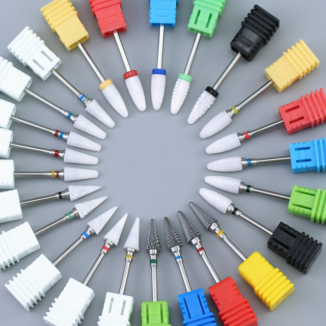 

milling cutter ceramic bit electric for manicure drill bits machine accessory pedicure remove nail polish