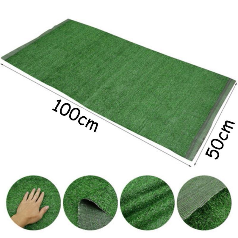 

Decorative Flowers & Wreaths Artificial Grass Carpet Green Fake Synthetic Garden Landscape Lawn Mat Turf 50*50/50*100/100*100/100*200cm Deco