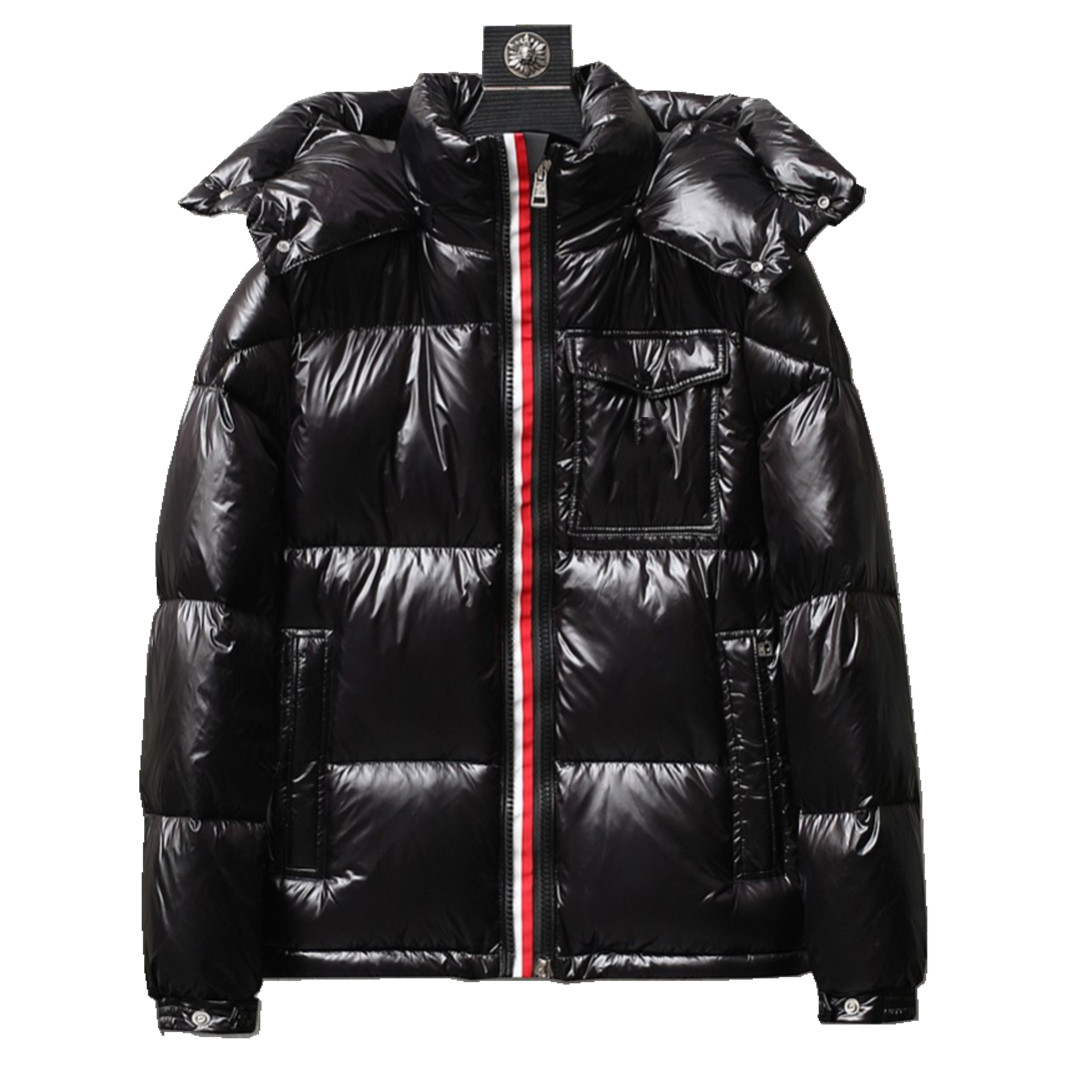 

Mens Jacket down Parkas Classic Casual winter Coats Outdoor Feather Keep warm Doudoune Homme Unisex Coat Outerwear Hooded Cold protection Windproof Christmas, Classic black matte