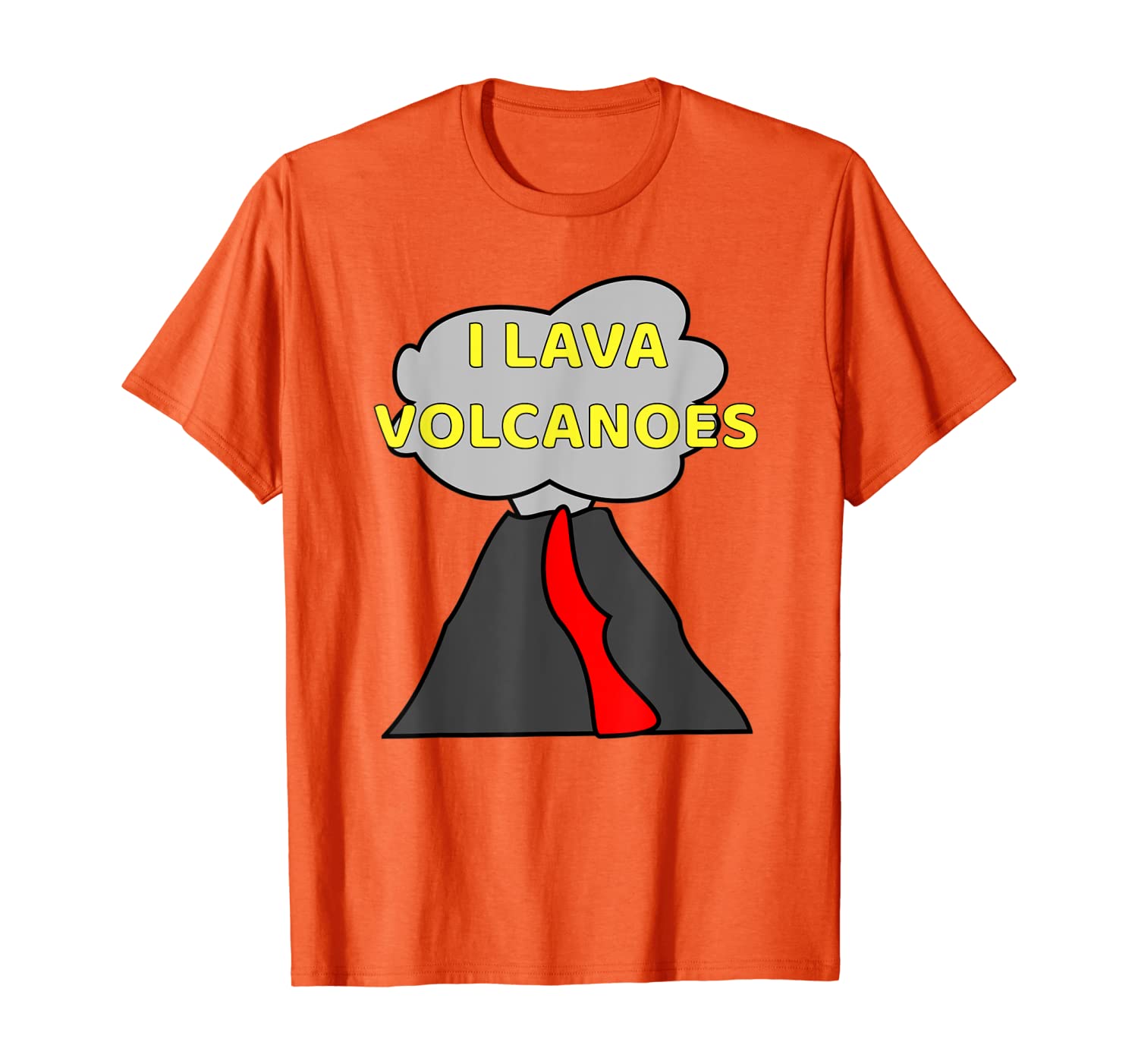 

I Lava Volcanoes Lover T-Shirt, Lava Geologist Tee T-Shirt, White;black