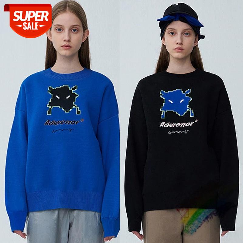 

Adererror sweatshirts Oversize invader series Ader error Hoodies High Quality Version Ader Hoodies #Cw88, Black