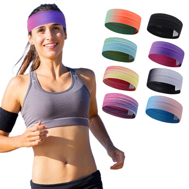 

Women Men Sport Sweat Band Sweatband Headband Hair Band Yoga Colorful Stretchy Sweatbands Headbands