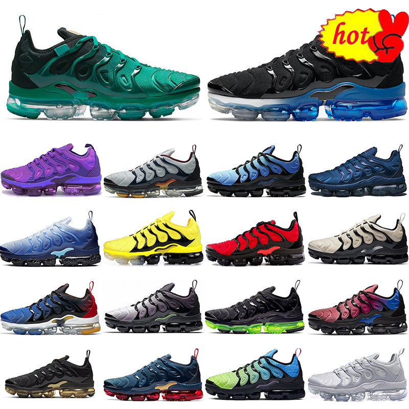 

2022 tn plus running shoes for men women Triple Black Cherry Fresh Atlanta Hyper Blue Bred Pure Platinum mens trainers sport, Lemon lime