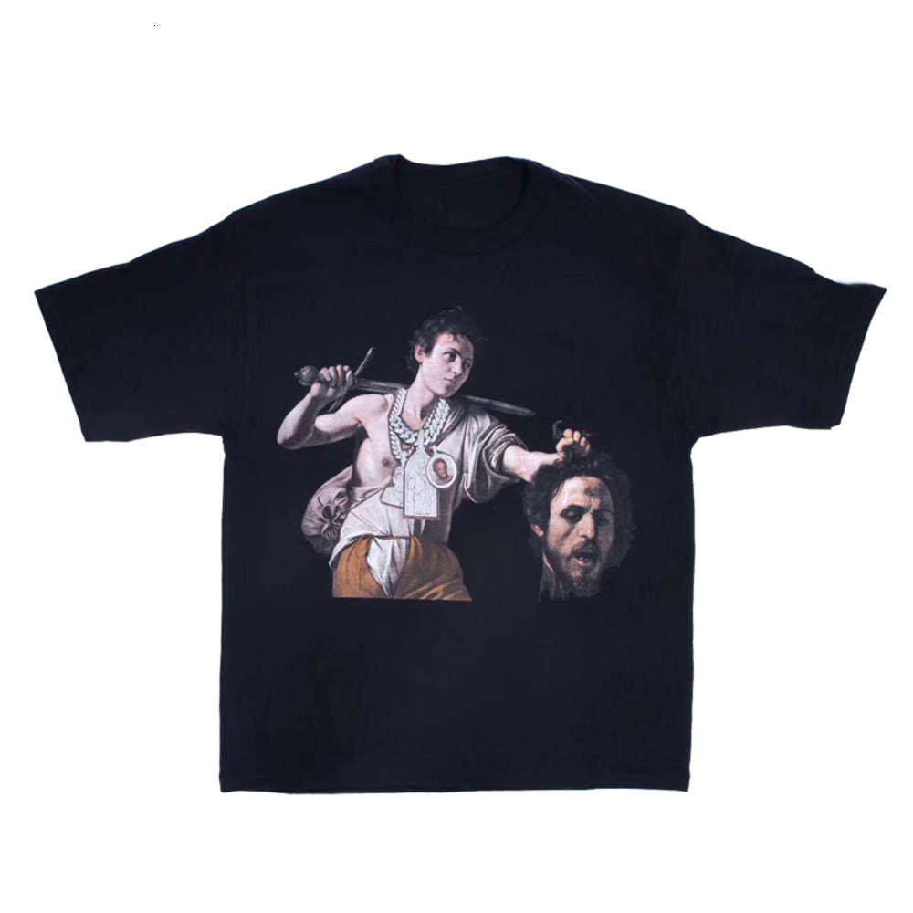 

20SS Westside Gunn Pray For Paris Pyrex Vision T Shirt Hip Hop Fashion Collaboration Black Casual T-shirt Men Women Tee Tops Streetwear, White;black