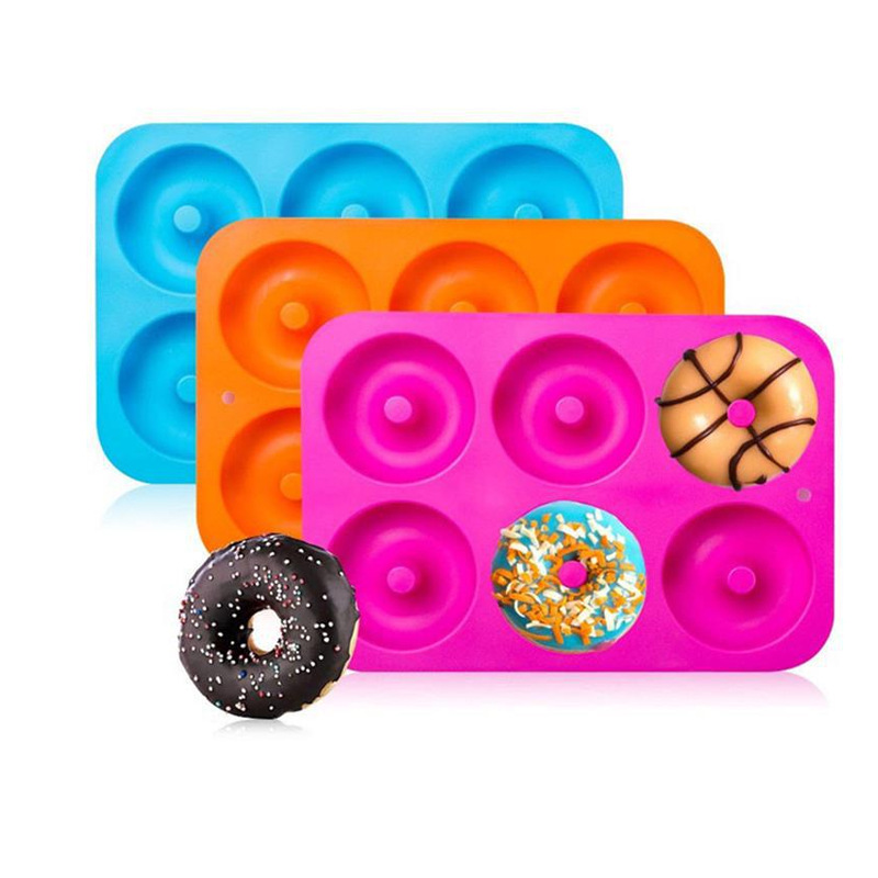 

Silicone Donut Mold, Donut Mould Pan Baking Tray for Bagels Cake Biscuit Muffins