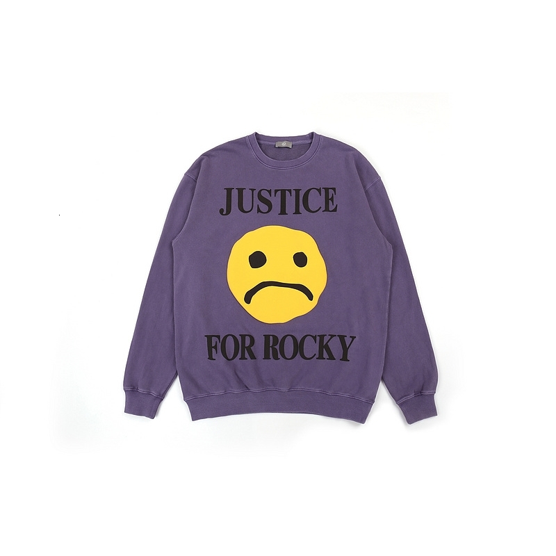 

2021 New Kanye West Justice for Rocky Printed Women Sweatshirt Hoodie Hiphop Men Casual Cotton Sweatshirts Byft