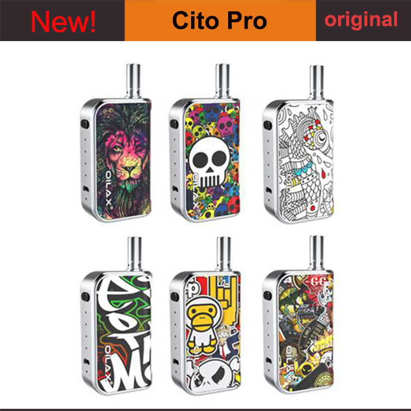 

Authentic Oilax Cito Pro Vape Pen Battery Mod Box 2 in 1 Starter Kit 400mah Variable Voltage Vaporizer Ecig Preheat Oilax Battery