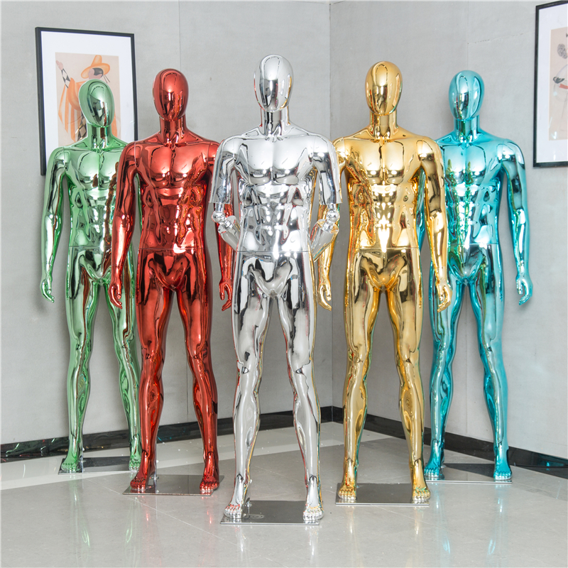 

Fashion Nice Colorful Mannequin Electroplated Male Model Customized For Display