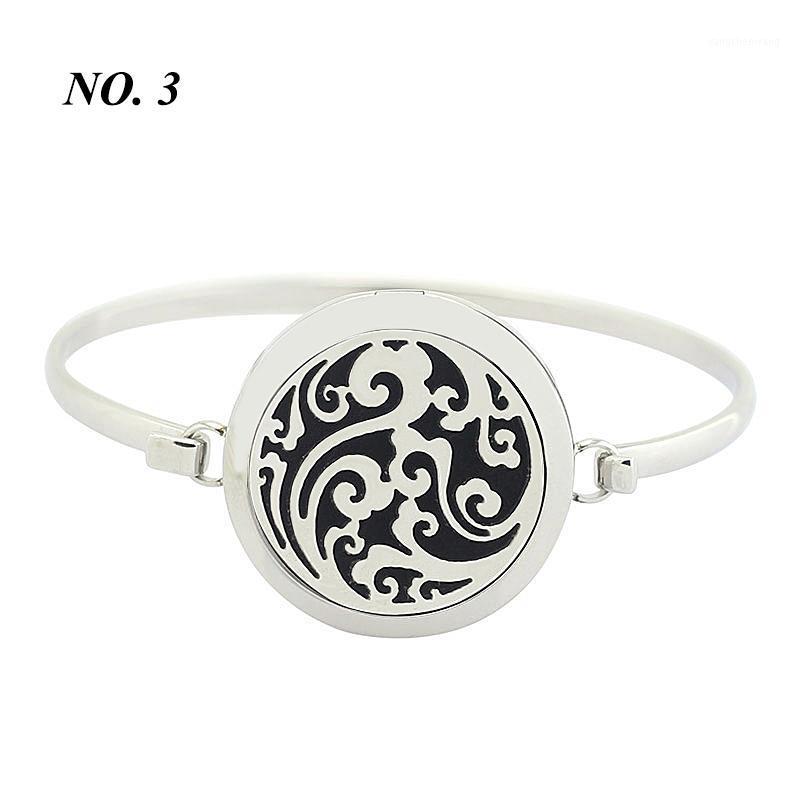 

(free 5pcs Felt Pads) Design 25mm 30mm 316L Stainless Steel Essential Oil Diffuser Perfume Locket Bangle