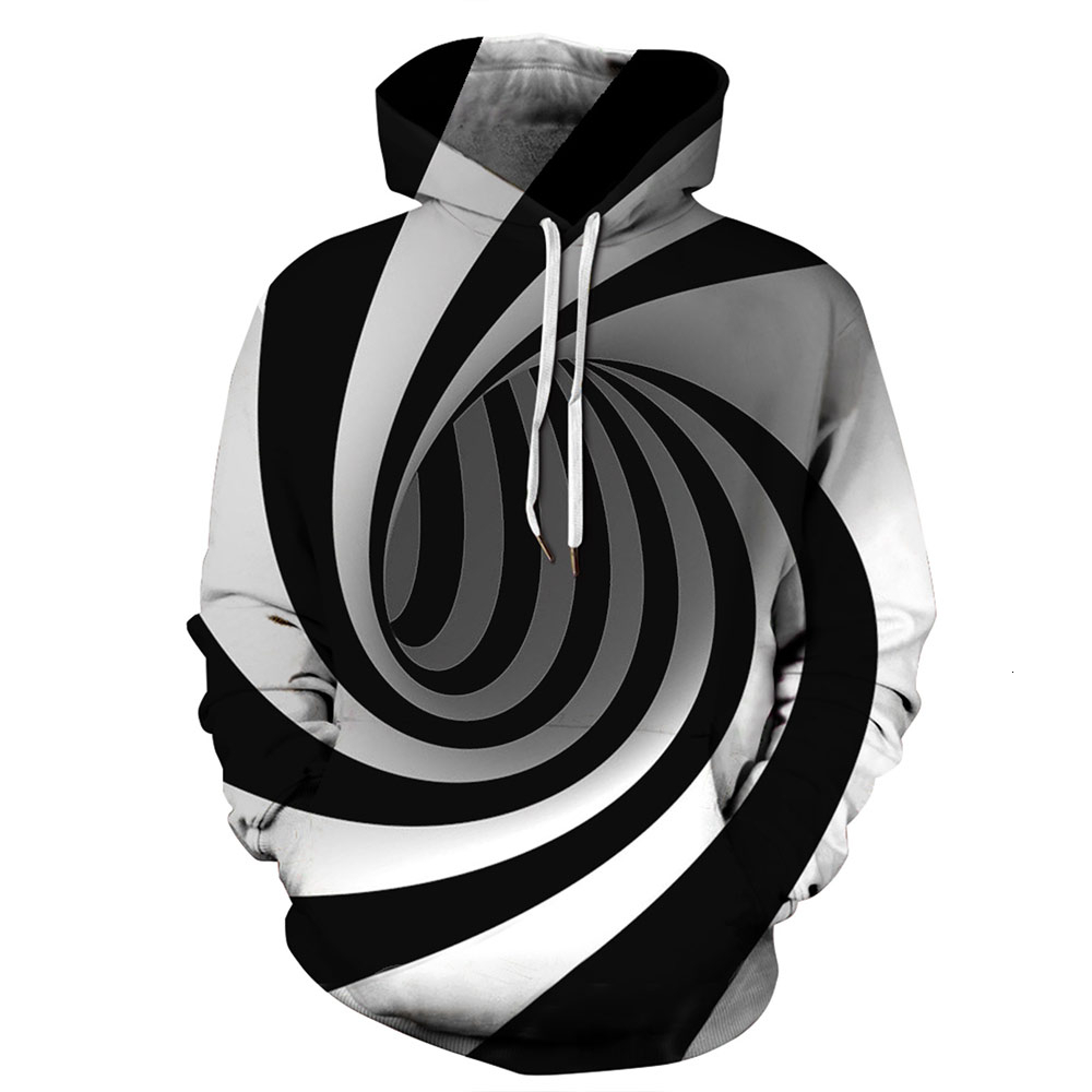 

2021 New Women Fashion 3d Print Hoodies Autumn Casual Long Sleeve Loose Hooded Sweatshirts Overcoats Vintage Pullover 2vbd, As photo