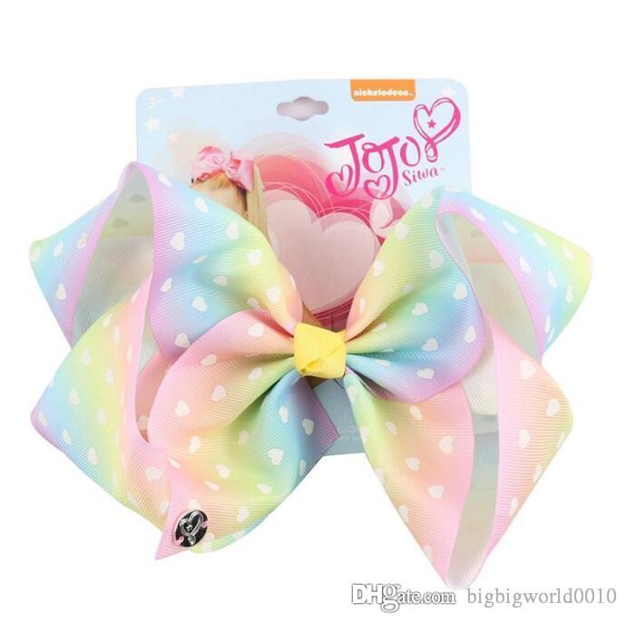 

33 8inch Kids Hair Boutique Bows Fashion Baby Ribbon Bow Hairpin Hair Clips Girls Large Bowknot Barrette Children Hair Accessories BH1641 BC, Golden;silver