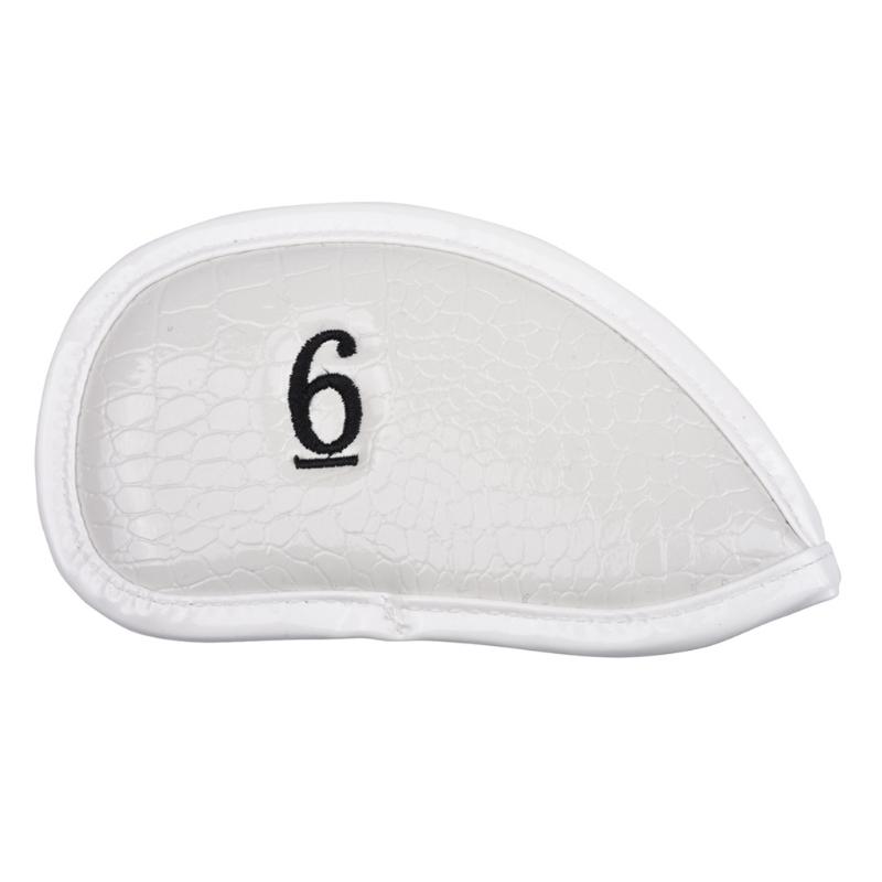 

Golf Training Aids Y8AE Irons Headcovers 12pcs Thick Synthetic Leather Iron Head Covers Set Headcover Fit All Brands