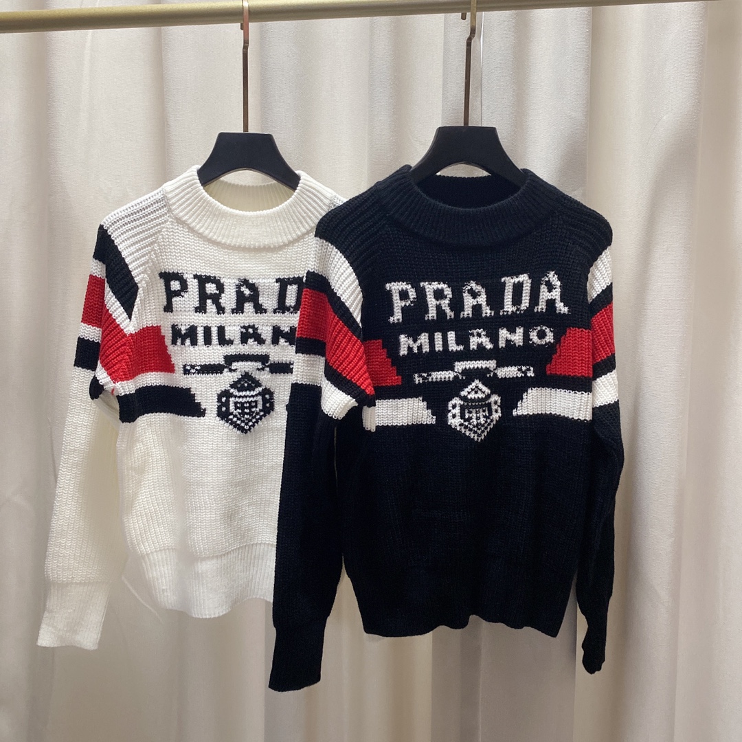

Shipping  2021 Autumn Black/White Letter Embroidery Autumn Women's Cardigan Brand Same Style Women's Sweaters DH17