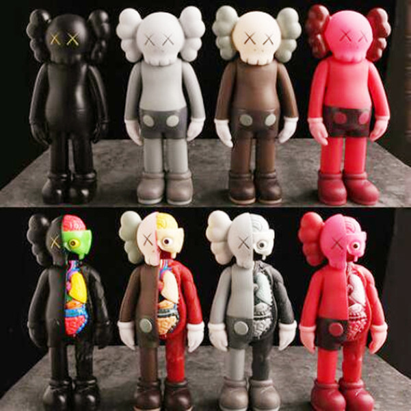 

The 100% 28CM 1:1 8pcs/lot Enough Mand K A W S prototype and Dissected Companion Figure With Original Box Action Figure model room decorations gift