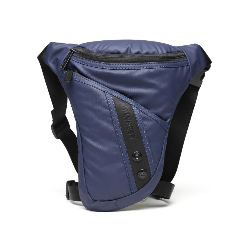 

men motorcycle rider drop leg bag portable belt waist fanny pack x7xc
