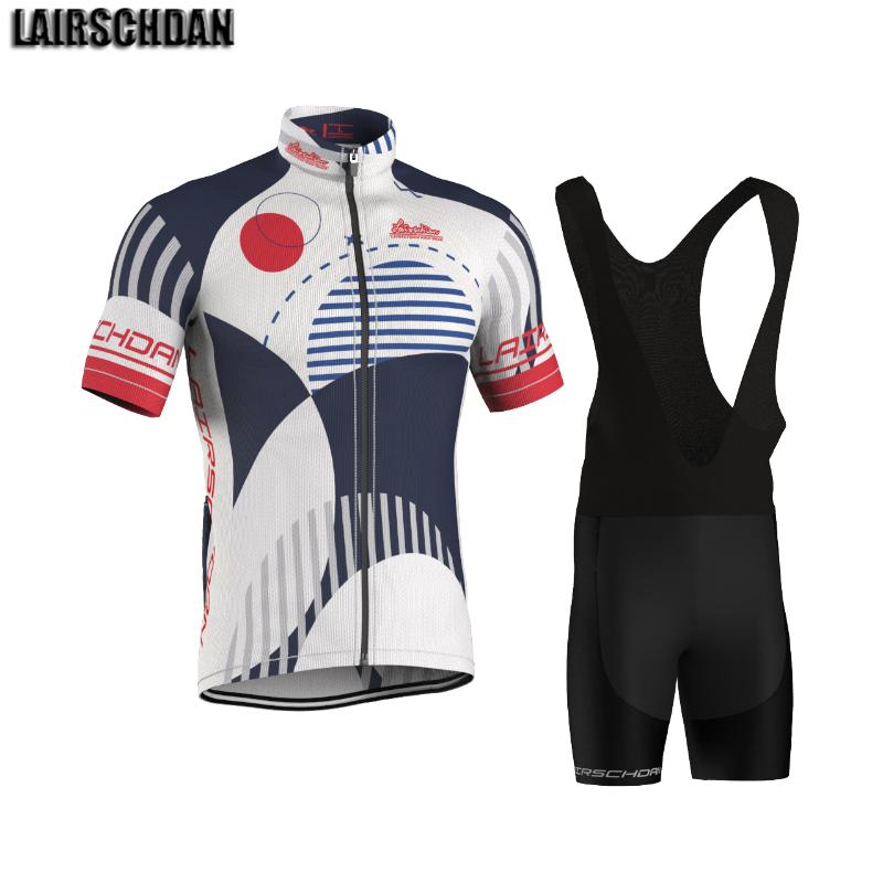 

Racing Sets LairschDan Pro Team Cycling Jersey Set Men Bicycle Clothes Sport MTB Clothing Maillot Road Bike Wear Uniforme Ciclismo Masculino, Black;blue