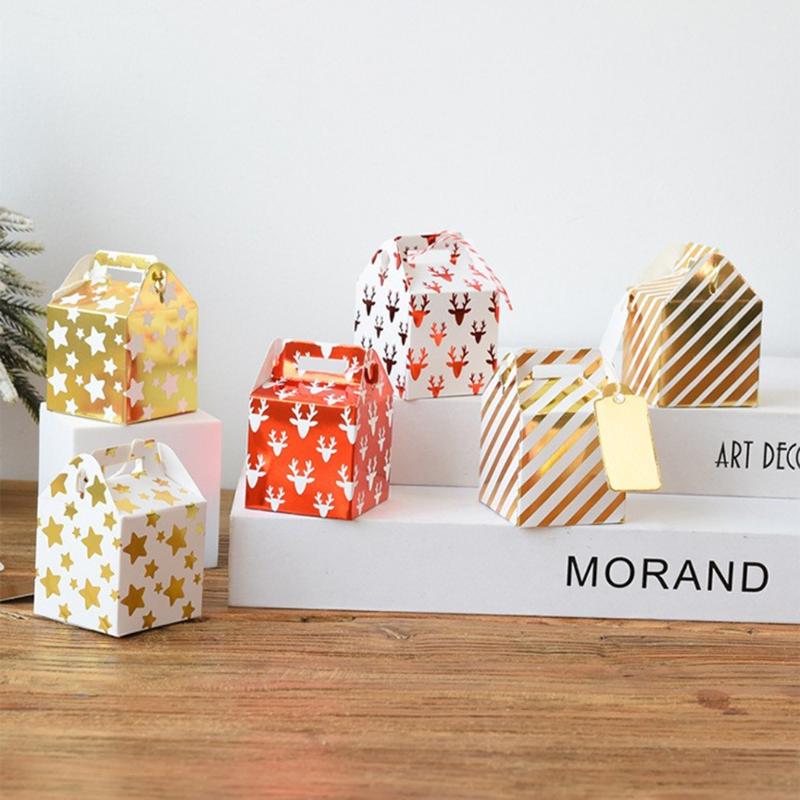 

Gift Wrap 4pcs Christmas Boxes Creative Candy Box Xmas Wedding Party Favour Year Wrapping Supplies