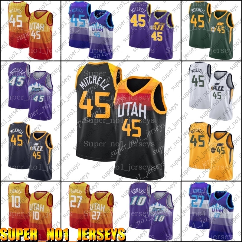 

Utah Jazz Jersey Donovan 45 Mitchell Jerseys John 12 Stockton Jersey Karl 32 Malone Jerseys Basketball Throwback Jersey zcxb654a, Black;red