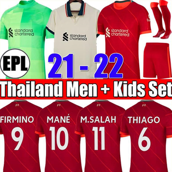 

20 21 22 men kids kit Mohamed SALAH FIRMINO soccer jersey youth boys VIRGIL MANE A.BECKER ALEXANDER ARNOLD football shirts HENDERSON ROBERTSON DIOGO jerseys, Color 10