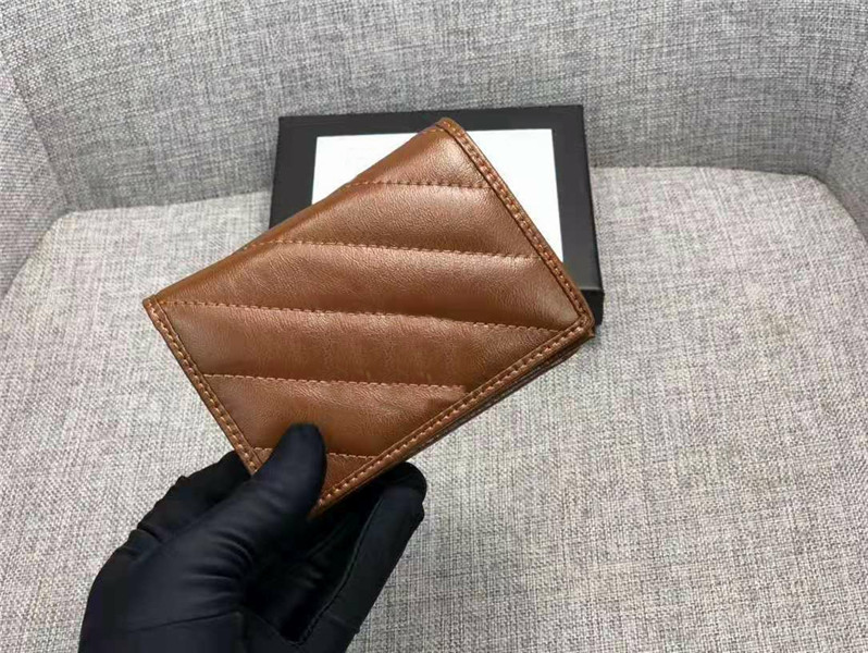 

2021 new designers handbags luxurys color Brown leather women clutch bags twill pattern wallets gold letter hardware purses card free drop