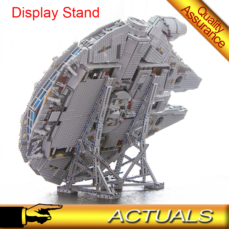 

MOC Ultimate Millennium Display Stand Building Blocks Falcon Show Shelf Model Bricks Collector Creative Educational DIY Toys X0127