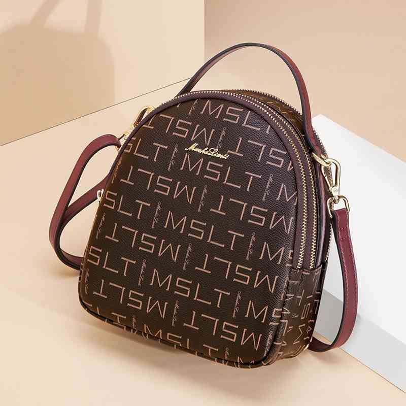 

Small women's 2021 new Korean Messenger Bag Fashion versatile schoolbag Mini summer lady backpack fashion, Fashion coffee