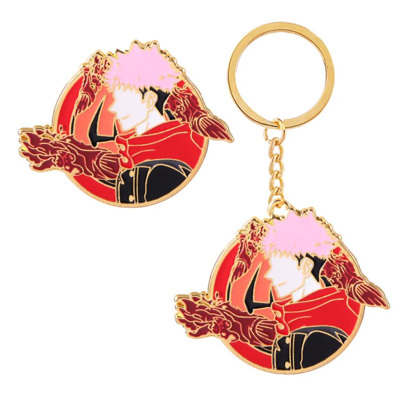 

Pins, Brooches Jujutsu Kaisen Metal Brooch Badge Pin Anime Gojo Satoru Itadori Yuji Keychain For Man Woman Bag Clothes Accessories