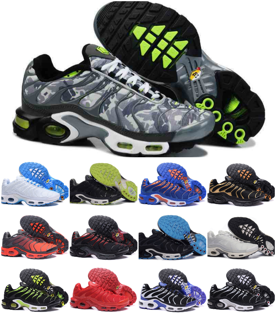 

2022 tn plus mens Running shOes top quality Volt black Hyper Psychic blue Oreo Purple womens Breathable fashion Outdoor Casual sports sneakers trainers, Box