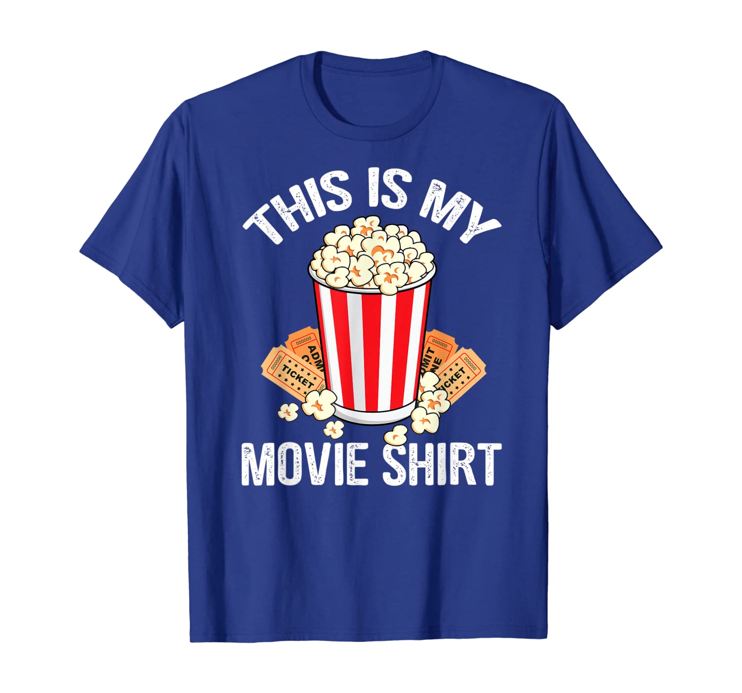 

This Is My Movie Shirt Popcorn Funny Movie Night Shirt, White;black