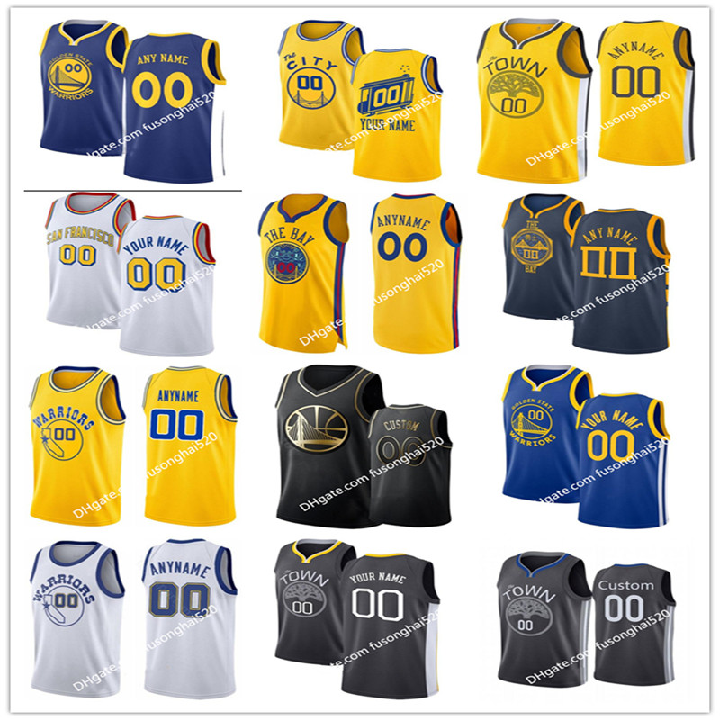 

Screen Print Basketball Draymond Green Jersey 23 Thompson 11 Stephen Curry 30 Poole 3 Eric Paschall 7 City Finished Earned Edition, Black;red