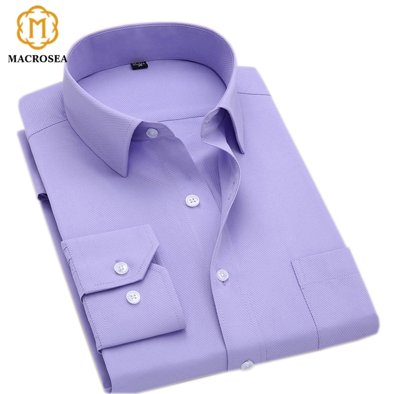 

Arrival Mens Solid Color Turn-Down Collar Shirts Formal Business Fashion Striped Shirt Men Long Sleeve Dress 210721, Bmam027