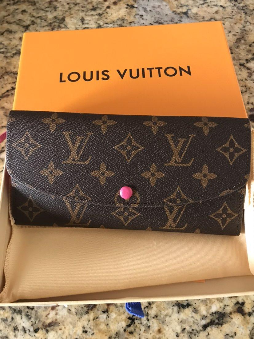 

LV LOUIS VITTON 9 colors fashion single zipper pocke men women leather wallet lady ladies long purse with orange box 60136, Red;black