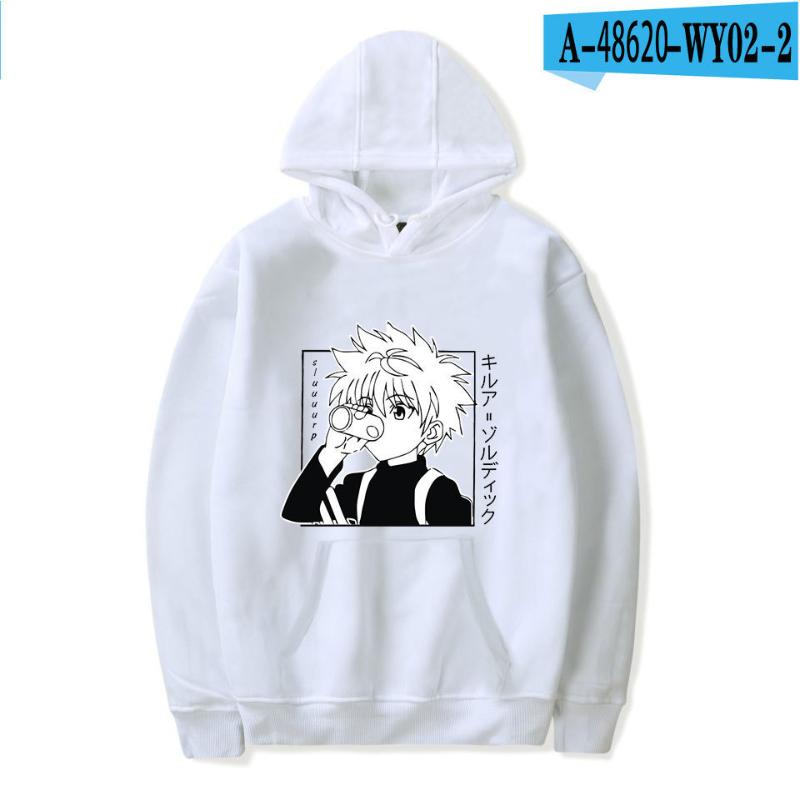 

Men's Hoodies & Sweatshirts Funny Japanese Anime Killua Eyes HxH Winter Japan Style X Streetwear For Women/men TOPS, Black