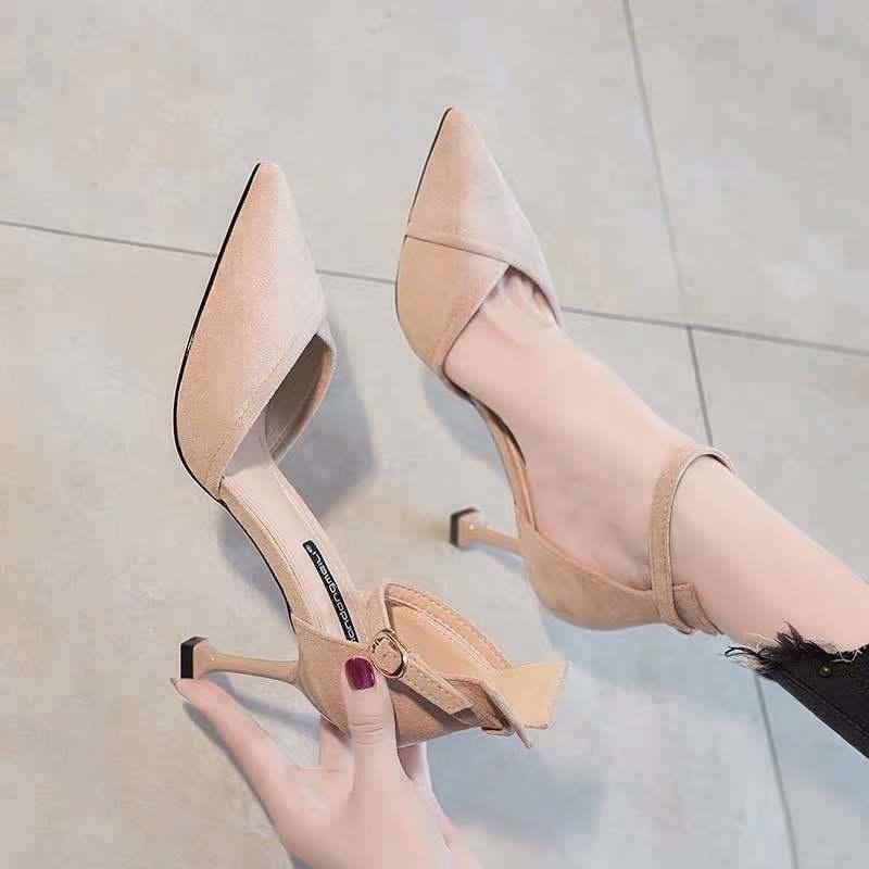 

Dress Shoes Women Heels Girl 2021 Spring Summer High Women's Heel Fashion Chaussure Femme Zapatos Mujer, Black