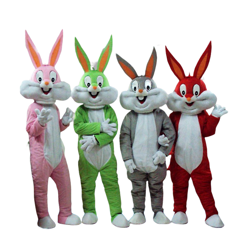 Mascot CostumesEaster Rabbit Mascot Costume Bugs Bunny Furry Suits Fancy Cartoon Hare Outfits Carnival Halloween Xmas Party Dress Sets-image-747358047