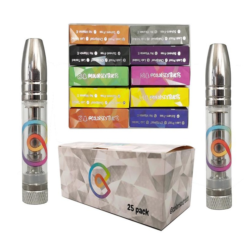 

Colors Ceramic Vape Cartridges Empty Vapes Pen Atomizer 510 Thread Cartridge Vaping Carts 0.8ML Thick Oil Vaporizer