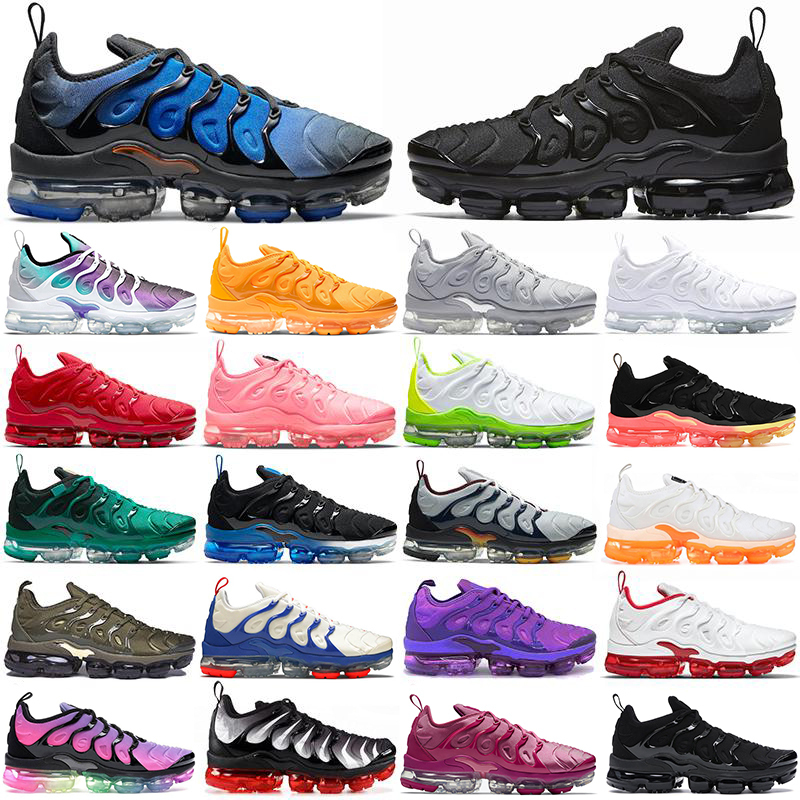 

TN Plus Running Shoes Men Womens Knicks Black Bubblegum Yolk Cherry All Red Cool Grey Neon Olive Pure Platinum USA Dark Blue Sports, D23 beached aqua 40-47