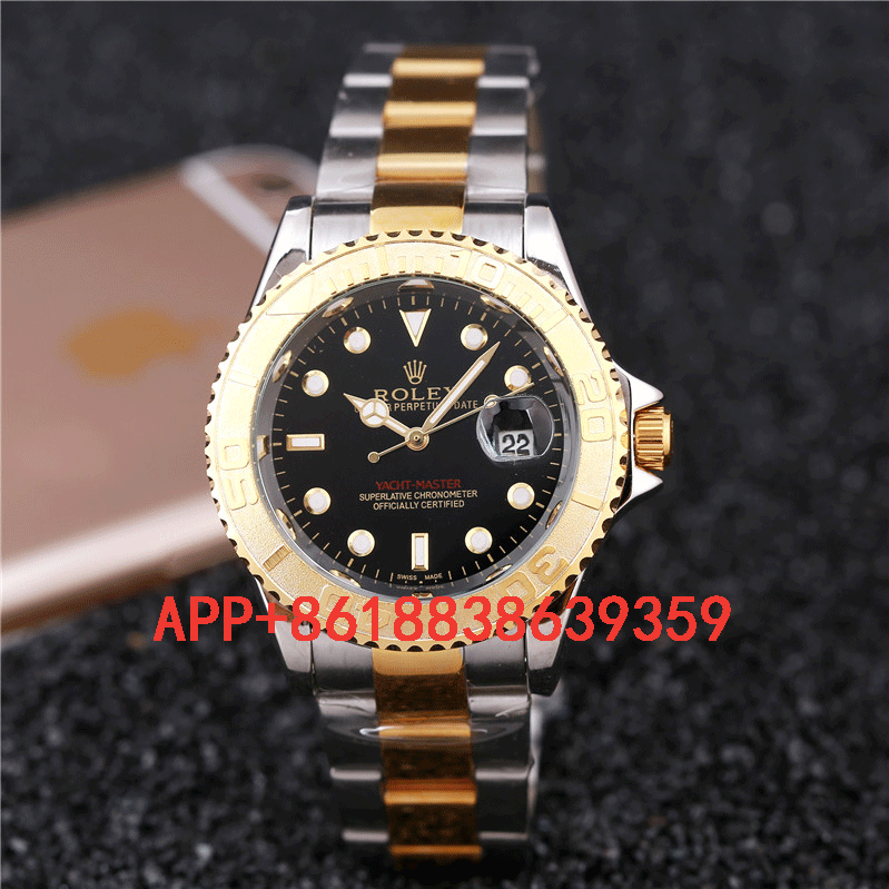 

Rolexwatch classic atmosphere looking business switzerland annual explosions highend mens watches luxury fashion black dial calendar 66, Blue;white