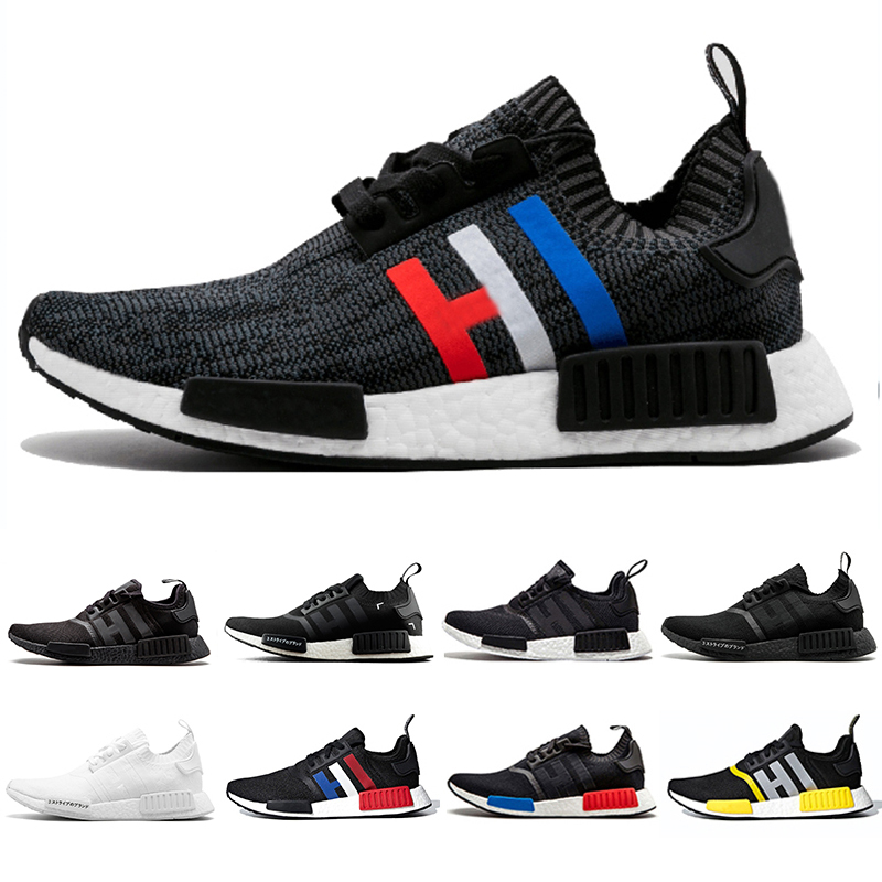 

Cheap Triple Black nmd r1 mens running shoes Thunder red core black white oreo classic men women trainers sports sneakers 36-45, Color#1