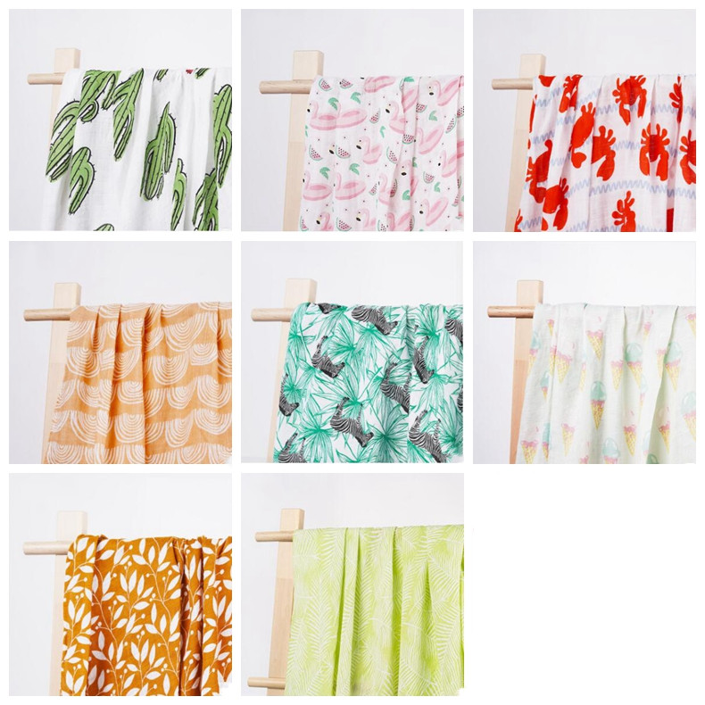 

Baby Muslin Swaddle Blankets Cotton Summer Bath Towels Newborn Wraps Nursery Bedding Infant Swadding Parisarc Robes Quilt YL368, As pics