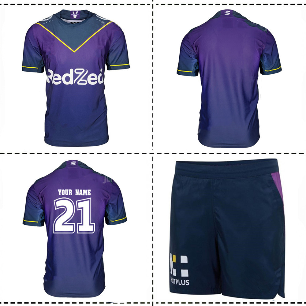 

2021 MELBOURNE STORMS HOME RUGBY JERSEY size S--L-XL-XXL-3XL-4XL-5XL, Black