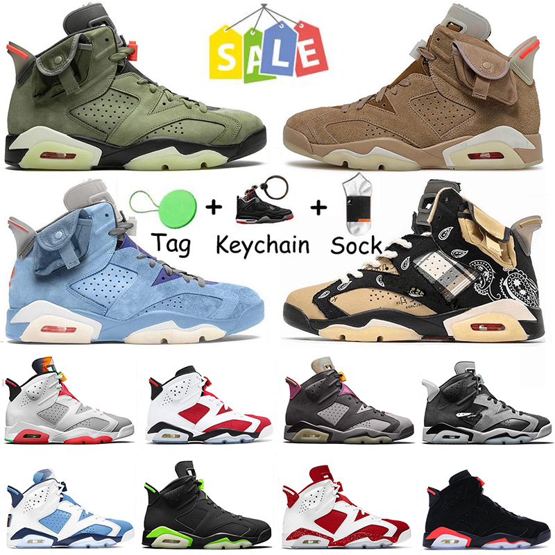 

2022 Authentic Jumpman 6 Womens Mens Basketball Shoes 6s Red Oreo Bordeaux Gold Hoops UNC British Khaki Black Infrared Electric Green Trainers Sneakers, B5 40-47 singles day